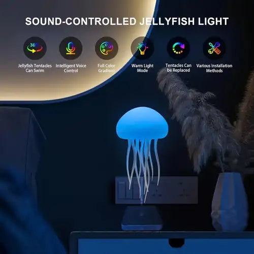 🌟🐙Magical voice controlled jellyfish night light!
