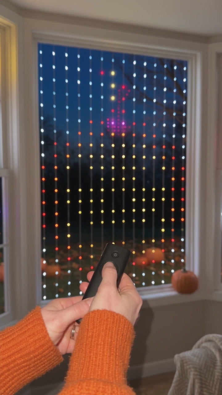 ELIER SpookyGlow — Smart LED Curtain Lights video